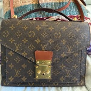 VINTAGE LOUIS VUITTON Monogram Monceau 28 Hand Bag